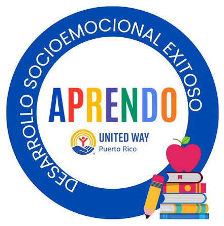 Logo de APRENDO, United Way Puerto Rico